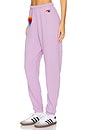 view 3 of 6 PANTALON SWEAT RAINBOW HEART STITCH in Mauve