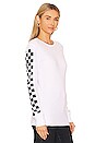 view 2 of 5 Check Sleeve Thermal in White