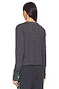 view 3 of 4 Bolt Long Sleeve Boyfriend Tee in Charcoal & Mint