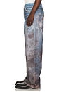 view 2 of 5 Unisex Festival Mud Printed Jeans in Blue