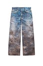 view 5 of 5 Unisex Festival Mud Printed Jeans in Blue