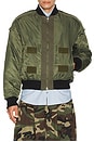 view 1 of 4 Flight Layered Washed Bomber Jacket in Khaki
