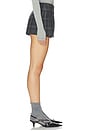 view 3 of 6 Valentina Mini Skort in Iron Check