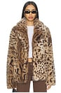 view 1 of 4 Roxette Faux Fur Jacket in Hyena