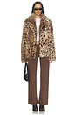 view 4 of 4 Roxette Faux Fur Jacket in Hyena