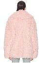 view 4 of 5 Poison Faux Fur Jacket in Soft Rose