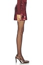 view 3 of 6 Lulu Mini Skirt in Burgundy