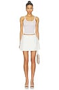 view 5 of 6 Amelia Mini Skirt in Blanc