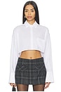 view 2 of 5 Moon Cropped Shirt in White