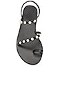 view 4 of 5 Apli Eleftheria Pearls Sandal in Black