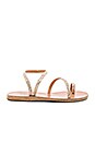 view 1 of 5 Apli Eleftheria Sandal in Platinum & Nude