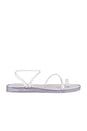 view 1 of 5 Eleftheria Sandal in Clear & Silver Glitter