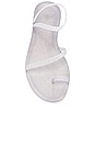 view 4 of 5 Eleftheria Sandal in Clear & Silver Glitter