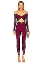 view 1 of 3 Kendall Off The Shoulder Jumpsuit in Ruby