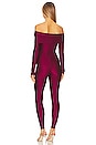 view 3 of 3 Kendall Off The Shoulder Jumpsuit in Ruby