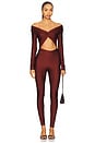 view 1 of 3 Kendall Jumpsuit in Burgundy