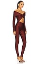 view 2 of 3 Kendall Jumpsuit in Burgundy