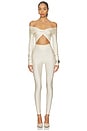 view 1 of 3 Kendall Off Shoulder Jumpsuit in Ivory