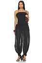 view 1 of 3 Noor Wide Pants Smocked Jumpsuit in Black