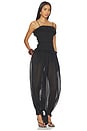 view 2 of 3 Noor Wide Pants Smocked Jumpsuit in Black