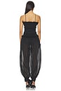 view 3 of 3 Noor Wide Pants Smocked Jumpsuit in Black