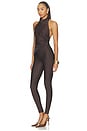 view 2 of 3 Tatiana Sleeveless Open Back Jumpsuit in Dark Brown