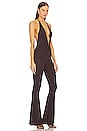 view 2 of 3 Madonna Maxi Flare Jumpsuit in Dark Brown
