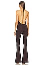 view 3 of 3 Madonna Maxi Flare Jumpsuit in Dark Brown
