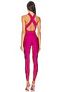 view 3 of 3 Hola Halterneck Jumpsuit in Fuchsia