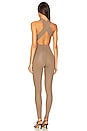 view 3 of 3 Hola Halterneck Jumpsuit in Marron Glace