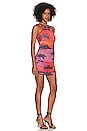 view 2 of 4 Morgana Drapped Tank Mini Dress in Hawaiian Sunset