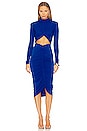view 1 of 3 Kim Turtleneck Midi Dress in Electric Blue