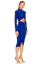 view 2 of 3 Kim Turtleneck Midi Dress in Electric Blue