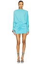 view 1 of 4 Wisteria Mini Dress in Turquoise