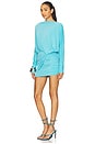 view 3 of 4 Wisteria Mini Dress in Turquoise