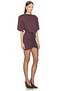 view 2 of 3 Lennox T-shirt Mini Dress in Aubergine