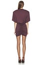 view 3 of 3 Lennox T-shirt Mini Dress in Aubergine