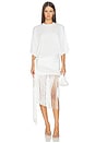 view 1 of 3 Azul Fringed Tshirt Mini Dress in Off White