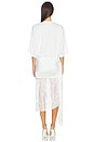 view 3 of 3 Azul Fringed Tshirt Mini Dress in Off White