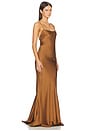 view 3 of 3 Ninfea Maxi Slip Dress in Bronze