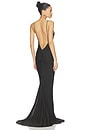 view 1 of 4 VESTIDO NINFEA in Black & Amber