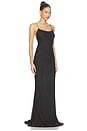 view 4 of 4 VESTIDO NINFEA in Black & Amber