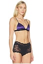 view 2 of 4 New Guenda Bra With Micro Lace in Purple Ink