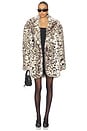 view 1 of 4 Weston Maxi Faux Fur Jacket in Animalier
