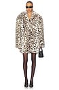 view 2 of 4 Weston Maxi Faux Fur Jacket in Animalier
