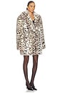 view 3 of 4 Weston Maxi Faux Fur Jacket in Animalier