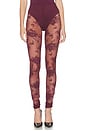 view 1 of 6 Zillah Lace Leggings in Cabernet