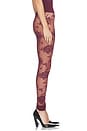 view 3 of 6 Zillah Lace Leggings in Cabernet