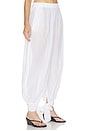 view 3 of 7 Noor Tied Up Maxi Pants in White