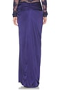 view 4 of 6 Zohra Maxi Twist Detail Maxi Skirt in Purple Ink